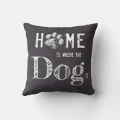 家素朴は犬のいる所 クッション (裏面)