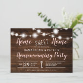 家素朴庭の甘い家庭引っ越し祝いパーティーパーティー 招待状 (スタンド正面)