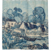 家絵画のフィンセント・ファン・ゴッホの景色 シャワーカーテン (正面)