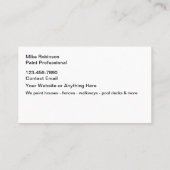 家絵画のプロフェッショナル名刺 名刺 (裏面)