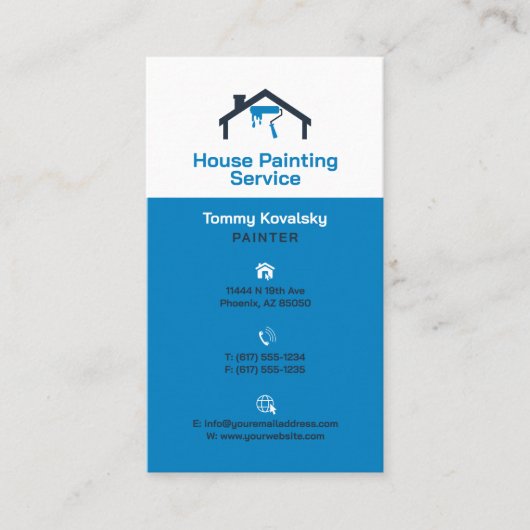 家絵画の 名刺 (正面)