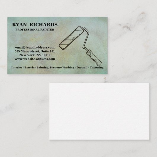 家絵画の 名刺 (正面/裏面)