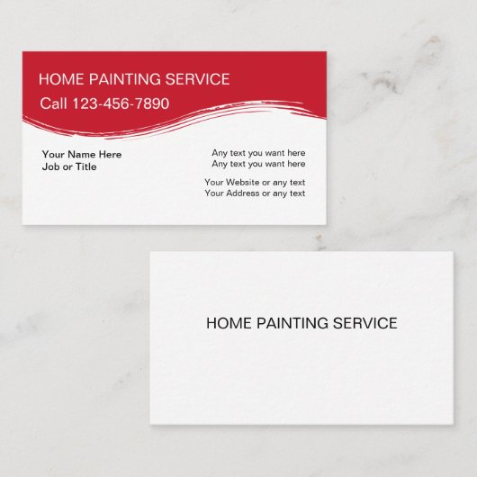 家絵画 名刺 (正面/裏面)