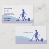 家計及び女中の名刺のテンプレート 名刺 (正面/裏面)