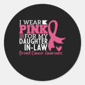 家誇りを持った族が嫁いだ乳癌を支援する ラウンドシール (正面)