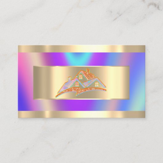 家財庁QRコードロゴホログラフ 名刺 (正面)