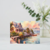 家買旅行ヴィンテージ鍵フロリダポストカード ポストカード (スタンド正面)