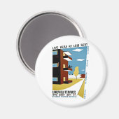 家賃の安い所に住む マグネット (正面/裏面)