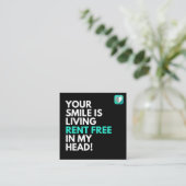 家賃フリー スクエア名刺 (スタンド正面)