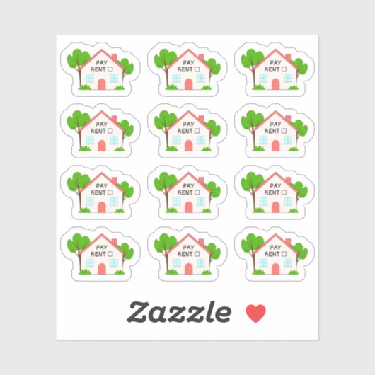 家賃予算ファイナンシャルトラッカー ブジョープランナー シール (シート)