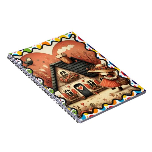 家走の前の小さな女の子 ノートブック (右側)