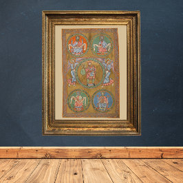 家長アブラハム・イサク・ヤコブ中世写本 ポスター