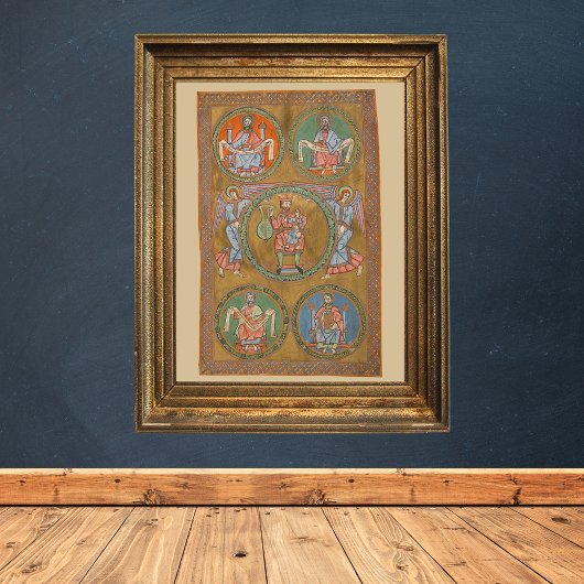 家長アブラハム・イサク・ヤコブ中世写本 ポスター