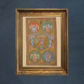 家長アブラハム・イサク・ヤコブ中世写本 ポスター