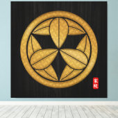 家門家紋 キャンバスプリント (インサイチュ (ウッドフロア))