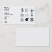 家電アイコン(5)，名前，住所1... 名刺 (正面/裏面)