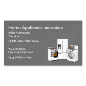 家電保険および修理 マグネット名刺 (正面)