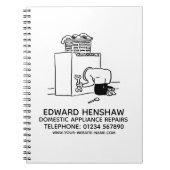 家電修理およびサービスノートブック ノートブック (正面)