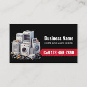 家電修理サービスプロフェッショナルブラック 名刺 (正面)