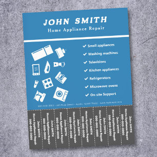 家電修理ストリップフライヤー チラシ