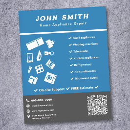 家電修理フライヤー チラシ