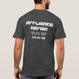 家電修理専門業者 広告 Tシャツ