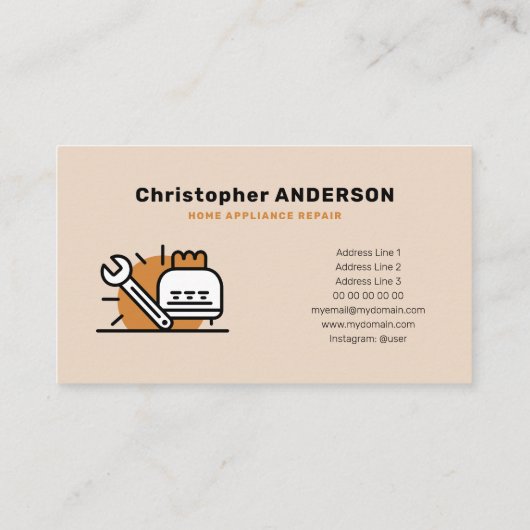 家電修理 名刺 (裏面)