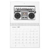 家電漫画イラストレーション カレンダー (1月 2027)