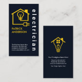 家電配線回路電気工 名刺 (正面/裏面)