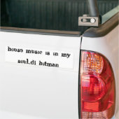 家音楽は私の精神。.djの殺し屋にあります バンパーステッカー (トラック上)