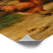 家食べ物を与え庭の家 ポスター (角)