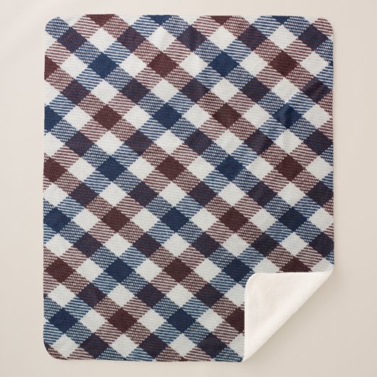 家飾屋と灯り。夜のクリスマス シェルパブランケット (正面)