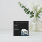 家飾財実在演出 スクエア名刺 (スタンド正面)