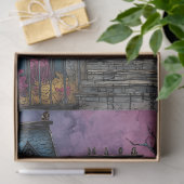 家鮮やか幽霊のよく出るデクページティッシュペーパー 薄葉紙 (ギフト)