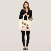 家091 10月20日のThの10月20日の写真… ラージトートバッグ (正面(モデル))