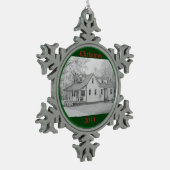 家2 スノーフレークピューターオーナメント (左)