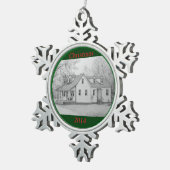 家2 スノーフレークピューターオーナメント (右)