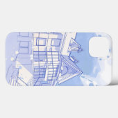 家:水彩描画 Case-Mate iPhoneケース (裏面 (横))