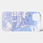 家: 水彩画の引くこと Case-Mate iPhoneケース (裏面 (横))