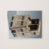 家(石灰岩)のモデル ジグソーパズル (横)