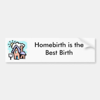 家Homebirthのバンパーステッカー バンパーステッカー