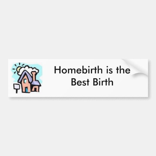 家Homebirthのバンパーステッカー バンパーステッカー (正面)