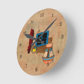 家Vieja ラウンド壁時計 (傾斜)