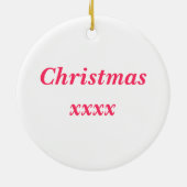 容易なハンターのジャンパーショーの跳躍に セラミックオーナメント (裏面)