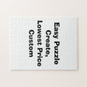 容易なパズルは、低価格のカスタム作成します ジグソーパズル (横)