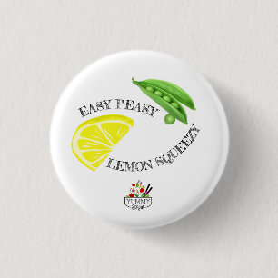 容易なPeasyレモン圧搾ボタン 缶バッジ