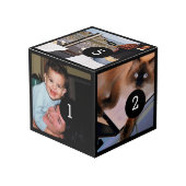 容易にあなたの写真の5とのあなた専有物を作って下さい フォトキューブ (正面アングル)