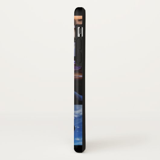 容易にあなた自身の写真に6つのイメージの黒を設計させます Case-Mate iPhoneケース (裏面/左)