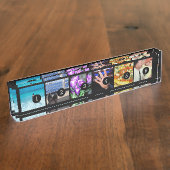 容易にあなた自身の写真のスタイル6のイメージを生成して下さい デスクネームプレート (側面)