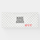 容易にあなた自身の表示に1つの1つのステップを設計し、して下さい 横断幕 (横)